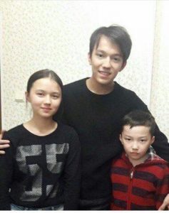 Dimash and sister and brother